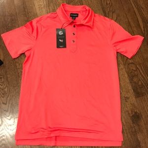 Golf polo made by Chase 54. Pinkish red medium